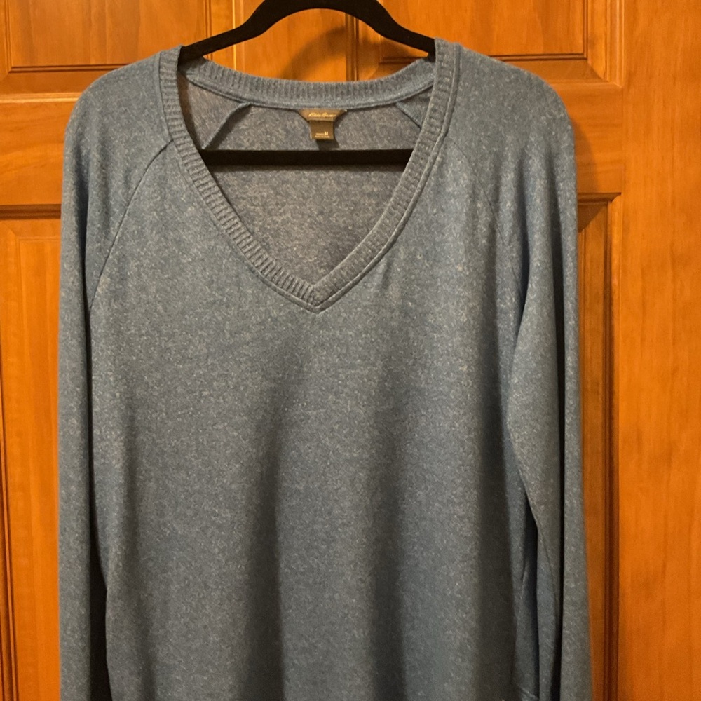 Blue V-Neck Sweater